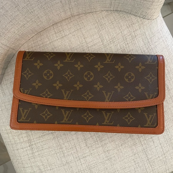 LOUIS VUITTON Pochette Dame GM Monogram Vintage Clutch Bag Like New! - Picture 3 of 16